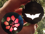  Light up ornaments (batman & gears of war)  3d model for 3d printers