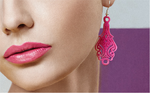  Lace earrings  3d model for 3d printers