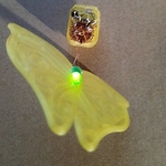  Illuminated butterfly pin  3d model for 3d printers