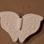 Modelo 3d de Mariposa iluminada pin para impresoras 3d