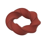  Wriggly twisted bracelet ring thing!  3d model for 3d printers