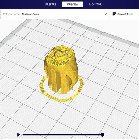 Modelo 3d de Aplastar el amor chevalier anillo para impresoras 3d