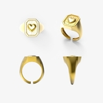  Crush love chevalier ring  3d model for 3d printers