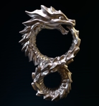 Modelo 3d de Ouroboros colgante (alteración de carbono) para impresoras 3d