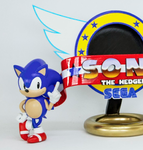 Modelo 3d de Sonic el erizo! (con el logotipo) para impresoras 3d