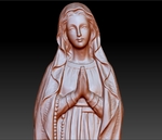 Modelo 3d de Virgen maría para impresoras 3d