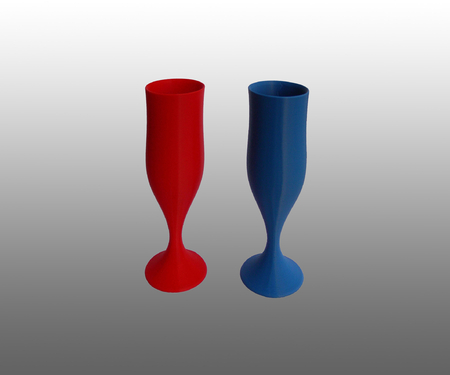  Champagne glass round  3d model for 3d printers