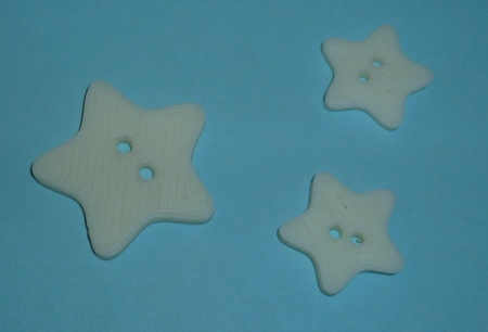  Star shaped button  3d model for 3d printers
