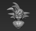 Modelo 3d de Kid goku para impresoras 3d