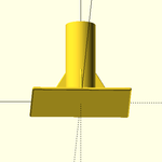  Base for atsc digital hd tv antenna  3d model for 3d printers