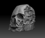  Darth vader melted mask  3d model for 3d printers