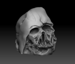  Darth vader melted mask  3d model for 3d printers