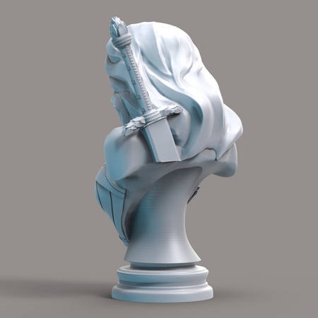 Modelo 3d de Wonderwoman busto para impresoras 3d