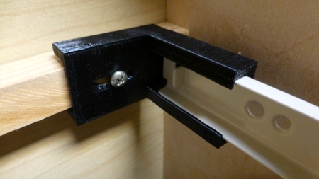 Cabinet door slide holder (parametric)