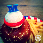 Modelo 3d de Hamburguesa pin (4 de julio de edición especial) para impresoras 3d