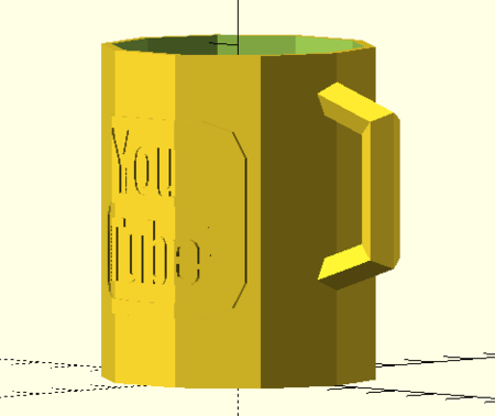 Low poly mug