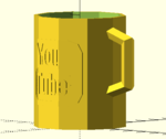  Low poly mug  3d model for 3d printers