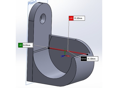 Support barre rideaux 35mm avec ou sans écartement