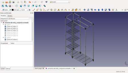 Modelo 3d de Desmontable de tela armario freecad modelo para impresoras 3d