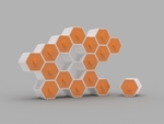 Modelo 3d de La colmena - apilable hex cajones para impresoras 3d