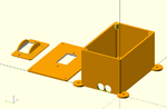 Modelo 3d de Escalable pv caja de interruptores para impresoras 3d