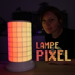  The animated pixel lamp  3d model for 3d printers