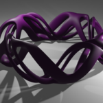  Voronoi style bracelet  3d model for 3d printers