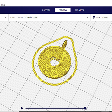  Coin of love  3d model for 3d printers