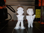  Low-poly retro characters  3d model for 3d printers