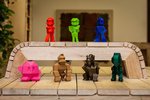  Low-poly retro characters  3d model for 3d printers