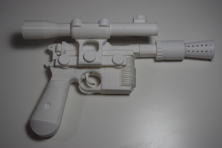  Han solo blaster  3d model for 3d printers