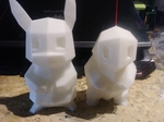  Low-poly pikachu  3d model for 3d printers