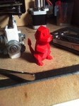  Low-poly charmander  3d model for 3d printers