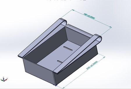 Modelo 3d de Refrigerador de la caja de almacenamiento fresco espaciador para impresoras 3d