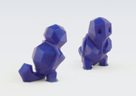  Low-poly squirtle  3d model for 3d printers
