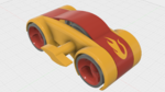  Dual mode windup car  3d model for 3d printers