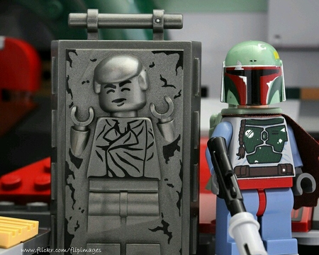  Minifig han solo in carbonite  3d model for 3d printers