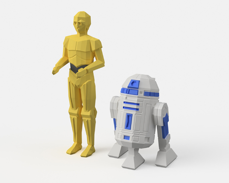   low-poly toys - dual extrusion version  3d model for 3d printers
