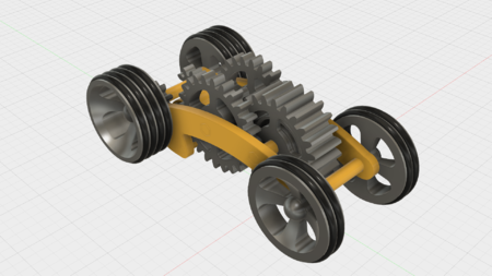 Tabletop Tri-Mode Spring Motor Rolling Chassis