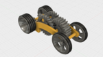  Tabletop tri-mode spring motor rolling chassis  3d model for 3d printers