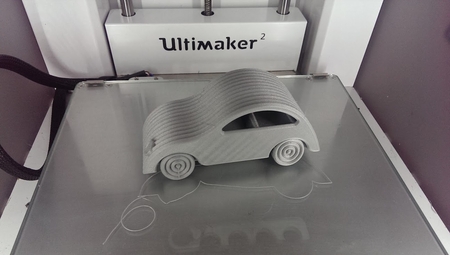 Little printed cars: 2cv tribute  3d model for 3d printers
