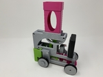  Pink and green domino machine ii  3d model for 3d printers