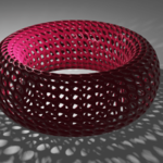  Voronoi bracelet  3d model for 3d printers