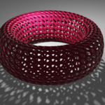  Voronoi bracelet  3d model for 3d printers