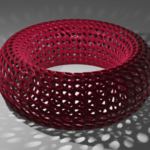 Modelo 3d de De voronoi de la pulsera para impresoras 3d