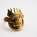 Modelo 3d de Tlaloc anillo para impresoras 3d