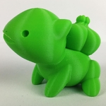  Bulbasaur seudo  3d model for 3d printers