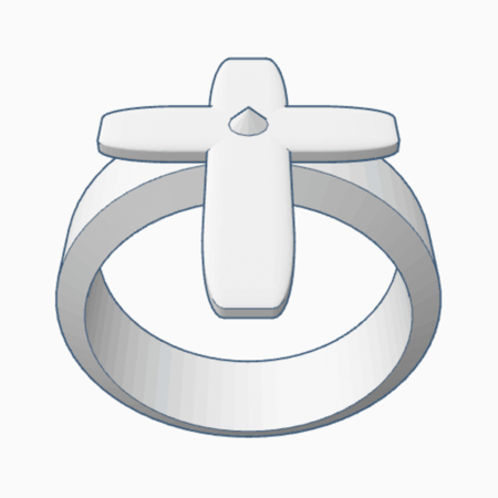  Cross ring  3d model for 3d printers