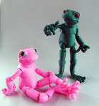 Modelo 3d de Froggy: el impreso en 3d bola articulado de la rana de la muñeca para impresoras 3d