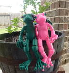  Froggy: the 3d printed ball-jointed frog doll  3d model for 3d printers